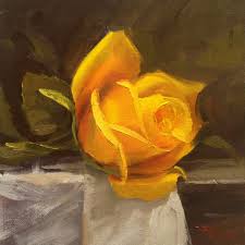 Follow along with detailed process images & color. The Yellow Rose Online Painting Lessons
