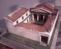 This is a layout of an ancient greek home. Eric Ø¥Ø³Ù…Ø§Ø¹ÙŠÙ„ Parnes Ancient Greek House Model Greek House Ancient Greek House Ancient Greek Architecture