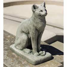 Have To Have It Campania International Sebastian The Cat Cast Stone Garden Statue 159 99 Cats Cast Stone Garden Statues Garden Statues