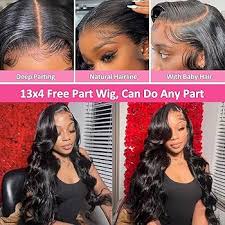 Amazon.com : Baoliyer 30Inch Body Wave Lace Front Wigs Human Hair Pre  Plucked 200 Density Glueless Human Hair Wigs for Women 13x4 HD Frontal Wig  with Baby Hair : Beauty & Personal Care