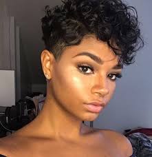 Black Actress With Short Curly Hair Pin On Hair