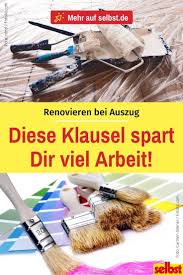 Schonheitsreparaturen Bei Auszug Selbst De In 2020 Umzug Planen Reparatur Renovieren