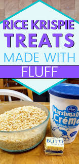 Marshmallow Fluff Rice Krispie Treats How To Make Rice Crispy Treats Recipe Marshmellow Fluff Recipes Krispie Treats Recipe Marshmallow Fluff