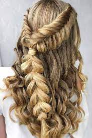 Hottest No Cost Braided Boho Inspired Half Up Half Down Hairstyles Weddinghairstyles Hairstyle Thoug Half Up Hair Hair Styles Half Up Half Down Hair Prom