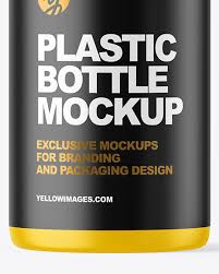 Matte Plastic Bottle Mockup In Bottle Mockups On Yellow Images Object Mockups