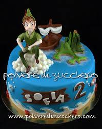 Peter Pan Cake Peter Pan Cakes Cartoon Cake Cupcake Birthday Cake