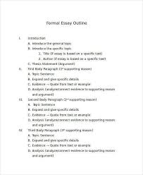 Maybe you would like to learn more about one of these? 8 Formal Outline Templates Free Sample Example Format Download Free Premium Templates