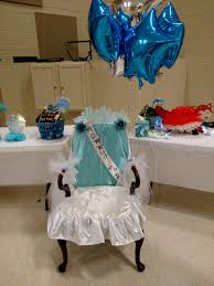 Baby Shower Mommy To Be Chair Diy Blue Baby Boy Chair Cover Decoration Baby Shower Balloon Decorations Baby Shower Diy Baby Shower Chair