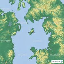 Stammbäume isle of man karte von großbritannien geografie inseln europa. Isle Of Man Klein Von Rekue Landkarte Fur Deutschland