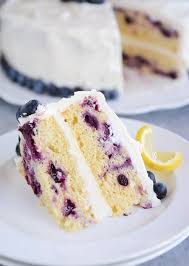 Chiffon cake is covered in a chocolate icing, and serves as the glue to hold a modest 5 big. Lemon Blueberry Cake With Whipped Lemon Frosting