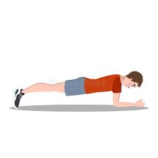 Exercice De Planche Avec Des Poids Illustration de Vecteur ...