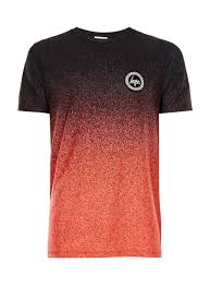 Hype Red And Black Speckle Fade T Shirt Men S T Shirts Vests Clothing Topman