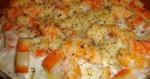 Recette Gratin Pommes De Terre Surimi Crevettes En Video Recette Recette Avec Surimi Gratin Pomme De Terre Recettes De Cuisine