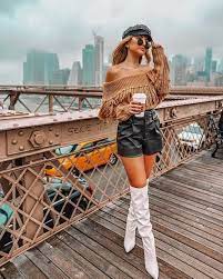 Find Out Where To Get The Shorts Ladies Tops Fashion White Boots Outfit Fashion