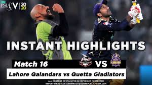 The venue for the 4th match of psl 2021 is national stadium, karachi. Lahore Qalandars Vs Quetta Gladiators Full Match Highlights Siasat Pk Forums