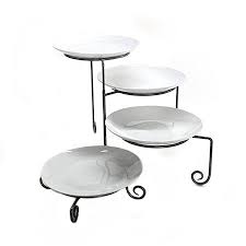 Our large selection of wrought iron serveware styles means there's something for just about everyone. Wrought Iron 4 Tier Plate Stand Smith Party Rentals