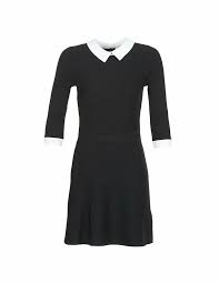 Morgan Black And White Collared Dress Size Uk 10 Lf180 Oo 03 Fashion Clothing Shoes Accessories Wo Collar Dress Short Sleeve Maxi Dresses Long Black Dress
