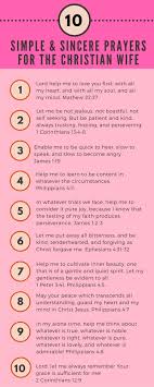 10 Simple Prayers For The Christian Wife Simple Prayers Christian Wife Prayers