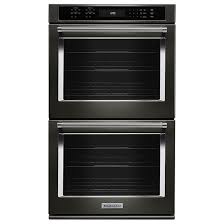 The kitchenaid superba oven is a combination microwave and convection wall oven, though similar models with two convection ovens are sold under the architect 2 name. Kitchenaid R Double Wall Oven 30 10 Cu Ft Black Ss Kode500ebs Rona