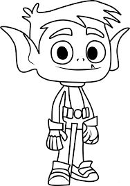 Boys of all ages like coloring pages with animated movie characters, robots, cars and pictures from other categories for kids. Beast Boy Coloring Pages Free Printable Coloring Pages For Kids
