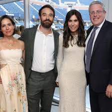 Charlie and his wife Samantha Thomas attended the #USOpen ...