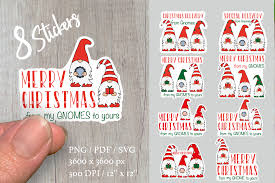 Download Gnomes Christmas Stickers Bundle Graphic By Createya Design Creative Fabrica Yellowimages Mockups