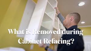 Reface magic not only restyles your cabinets, we build custom cabinets and drawer boxes and offer a great selection of organization solutions. What Is Removed During Kitchen Cabinet Refacing Youtube