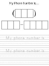Address And Phone Number Phone Numbers Numbers Preschool Learning Numbers