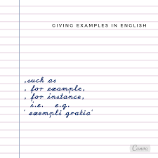 Maybe you would like to learn more about one of these? Giving Examples In English Materi Bahasa Inggris Lintas Minat Kelas Xi Saung Belajar Aisyah