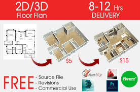 Long Vn I Will Convert 2d To 3d Floor Plan In 12 Hrs For 5 On Fiverr Com