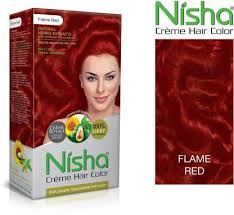 Our natural hair colour kit is everything you need to get auburn hair colour, brown and black hair colour. Nisha Creme Hair Color Flame Red Flame Red Price In India Buy Nisha Creme Hair Color Flame Red Flame Red Online In India Reviews Ratings Features Flipkart Com