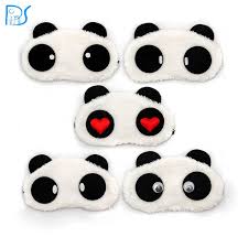 2016 Hot Sale Panda Sleeping Eye Mask Nap Eye Shade Cartoon Blindfold Sleep Eyes Cover Sleeping Travel Rest Pat Halloween Makeup Easy Eye Mask Sleep Panda Eyes