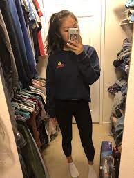 Lazy Outfits Leggings And A Crewneck Sweatef Outfits With Leggings Cute Outfits With Leggings Lazy Outfits