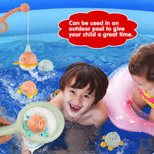 It's time to give it a long hot bath. Fishing Floating Squirts Toddler Toys And Fish Rod Gizmovine Bath Toys Kids Toys Fish Net Game In Bathtub Bathroom Pool Bath Time Baby Bath Toys For Boys Girls Toys Games Baby