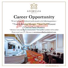 Lowongan kerja tamatan s1 s2 di grandhika hotel medan juli 2021. Lowongan Kerja Terbaru Di Adimulia Hotel Medan Juni 2020