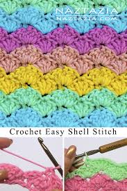 25 best ideas about easy crochet blanket on pinterest_easy crochet stitches for blankets | source: How To Crochet An Easy Shell Stitch Naztazia