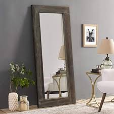 Check spelling or type a new query. Amazon Com Trvone Full Length Mirror Floor Mirror Rustic Wood Frame Hanging Vertically Or Horizontally Or Leaning Against Wall Large Bedroom Mirror Dressing Mirror Wall Mounted Mirror 58 X24 Home Kitchen