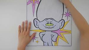 Using a master set of diamonds specifically chosen based. Trolls Crayola Giant Coloring Pages Coloring Guy Diamond Troll Youtube