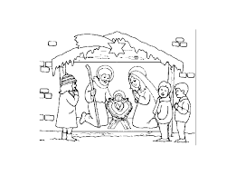 Whether it's windows, mac, ios or android, you will be able to download the images using download button. Image De Creche De Noel A Imprimer Et Colorier Coloriage De Creche Noel Nativite Coloriages Pour Enfants
