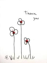 Lovely Floral Hand Drawn Thank You Card Hand Drawn Cards Birthday Card Drawing Card Art