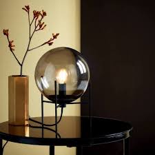The more we try, more often we will see what perfect and which doesn't. Blown Glass Table Lamp Smoked