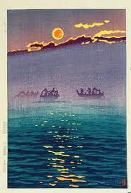 Kasamatsu Morning Waves 1956 Japanese Art Japanese Art Prints Japanese Woodblock Printing