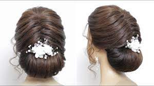 Bridal Updo Tutorial Wedding Prom Hairstyles For Long Hair With Low Bun Bun Hairstyles For Long Hair Hair Styles Long Hair Styles