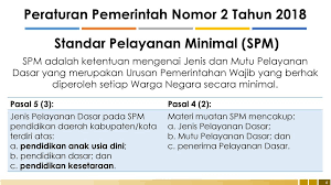 Pancasila sebagai dasar negara merupakan dasar pemikiran tindakan negara dan menjadi sumber hukum positif di indonesia. Standar Pelayanan Minimal Spm Dan Program Paud Dikmas Tahun Ppt Download