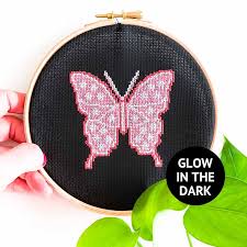Also, free pattern downloads for beading, cross stitch, knitting, crochet. Top Tips For Cross Stitching On Black Aida Fabric Or Dark Cross Stitch Cloth How To Embroider On Dark Fabrics Studio Koekoek Modern Embroidery