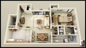 These home layouts typically include fewer walls, more open space, and wider hallways to grant freedom and mobility throughout the space for those that require the use of a wheelchair. One Bedroom House Interior Design And Layout Plans Youtube