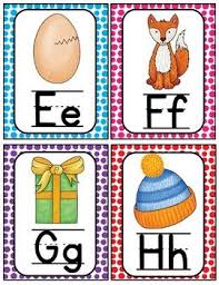 Alphabet Word Wall Cards Abc Chart Alphabet Words