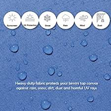 The eliteshield marine boat cover support pole. Amazon Com Eliteshield 4 Bow Bimini Top Replacement Canvas Cover 4 Bow 96 L 54 60 W Beige Color With Zippered Pockets Everything Else