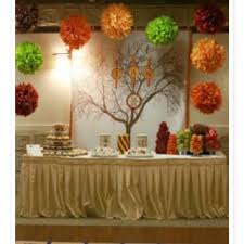 Fall decorations and party supplies whether you are decorating a float for a fall theme parade or want to bring the outdoors inside, these cheap fall decorations can make it possible. Cute For A Fall Themed Party Colors Fall Birthday Parties Fall Party Themes Fall Halloween Decor