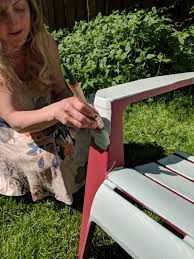 But nothing is more discouraging than peeling off the tape only to discover that paint has bled through the tape and got all. How To Paint Outdoor Furniture